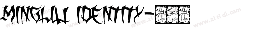 MingLiu Identity字体转换